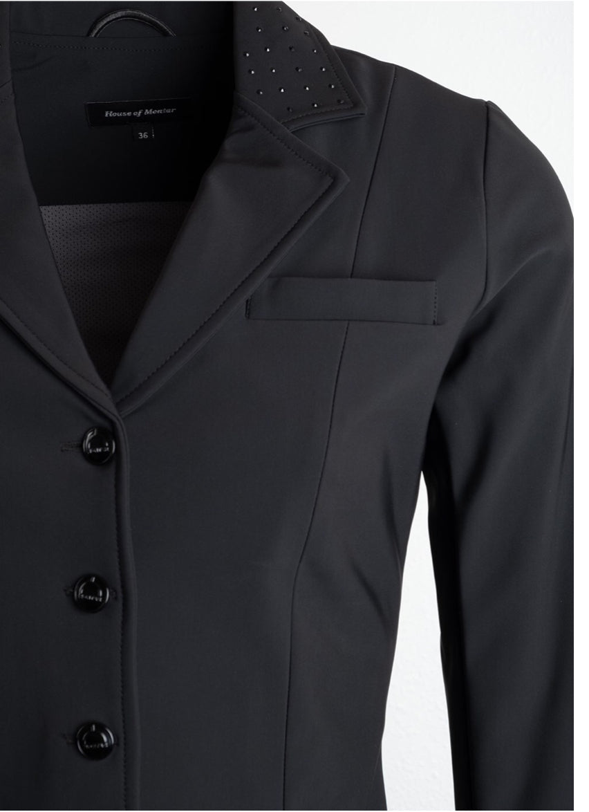 Dressage Show Softshell Jacket - Short Tailcoat, Black