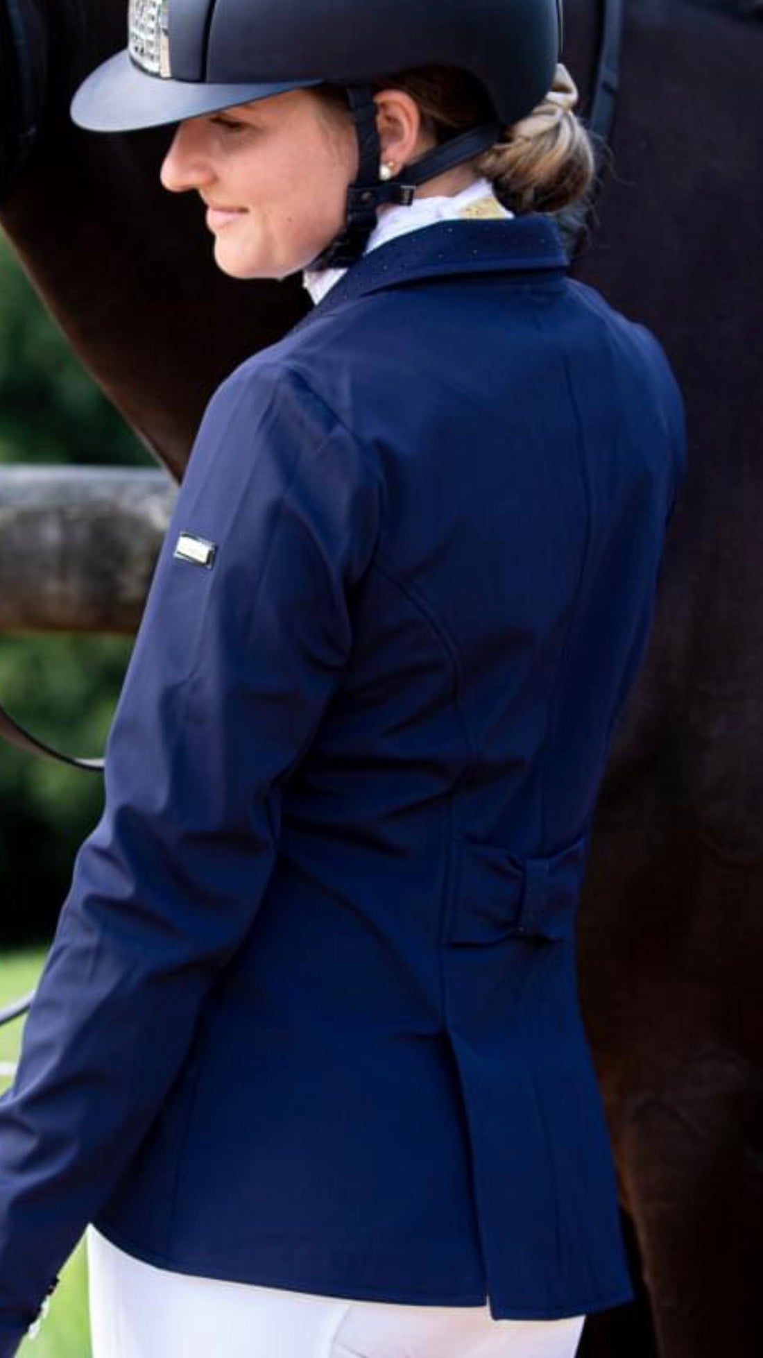 Dressage Show Softshell Jacket - Short Tailcoat, Navy