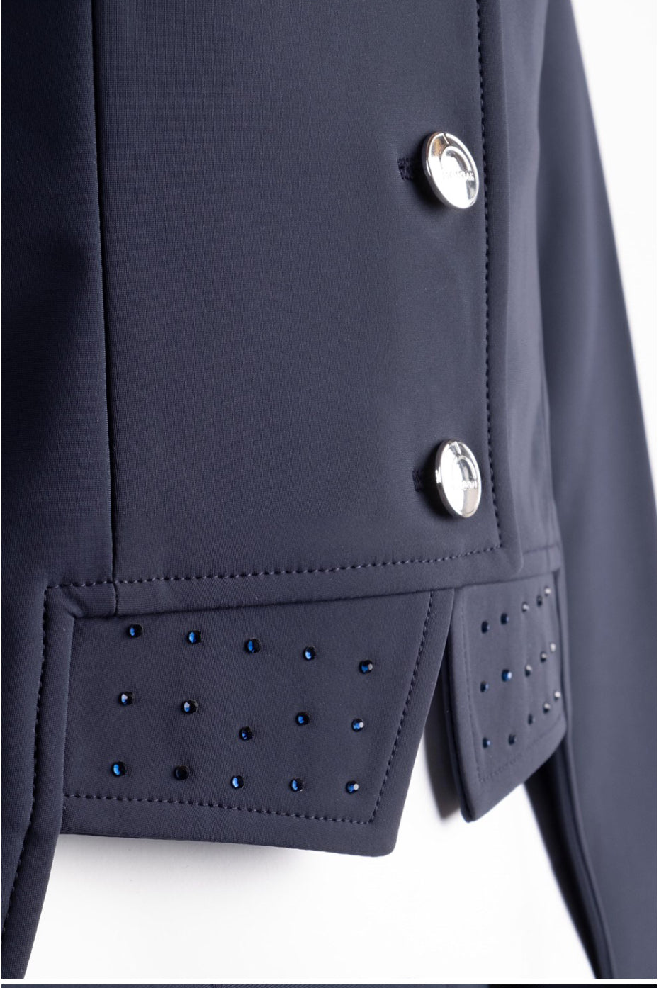 Dressage Show Softshell Jacket - Short Tailcoat, Navy